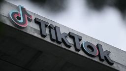 The TikTok logo is displayed outside TikTok social media app company offices in Culver City, California, on March 16, 2023. - China urged the United States to stop "unreasonably suppressing" TikTok on March 16, 2023, after Washington gave the popular video-sharing app an ultimatum to part ways with its Chinese owners or face a nationwide ban. (Photo by Patrick T. Fallon / AFP) (Photo by PATRICK T. FALLON/AFP via Getty Images)