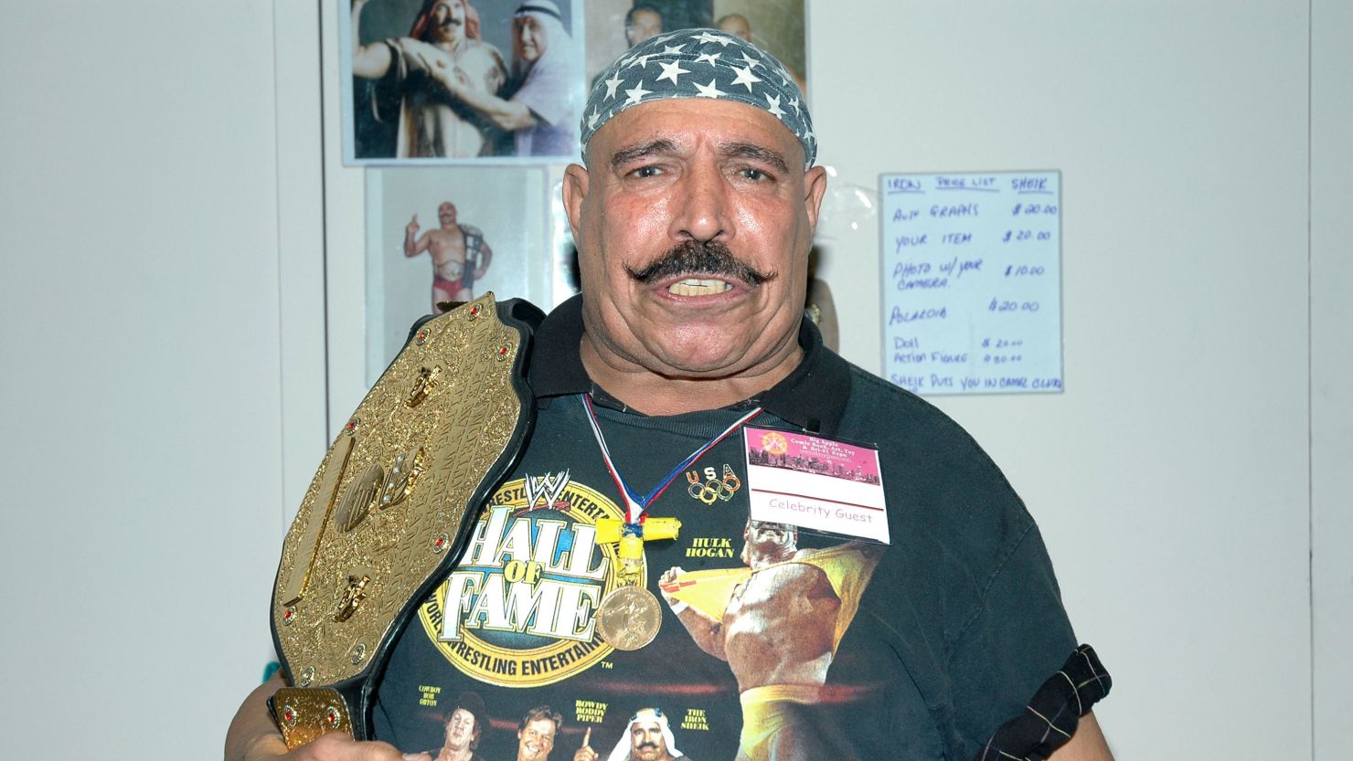 The Iron Sheik during Big Apple Con: Comic Book, Art, Toy and SciFi Expo on September 16, 2006 in New York.