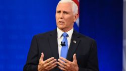 Former Vice President Mike Pence participates in a CNN Republican Presidential Town Hall moderated by CNN's Dana Bash at Grand View University in Des Moines, Iowa, on Wednesday, June 7, 2023.