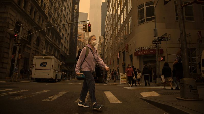 NextImg:Mask and air filter sales spike on Amazon as Northeast still lives with smoke | CNN Business