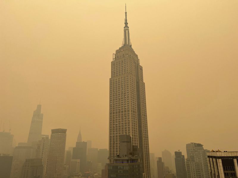 Hollywood Minute Bad NYC Air Stops Broadway Show CNN   230608114519 01 Nyc Wildfire Smoke 060823 