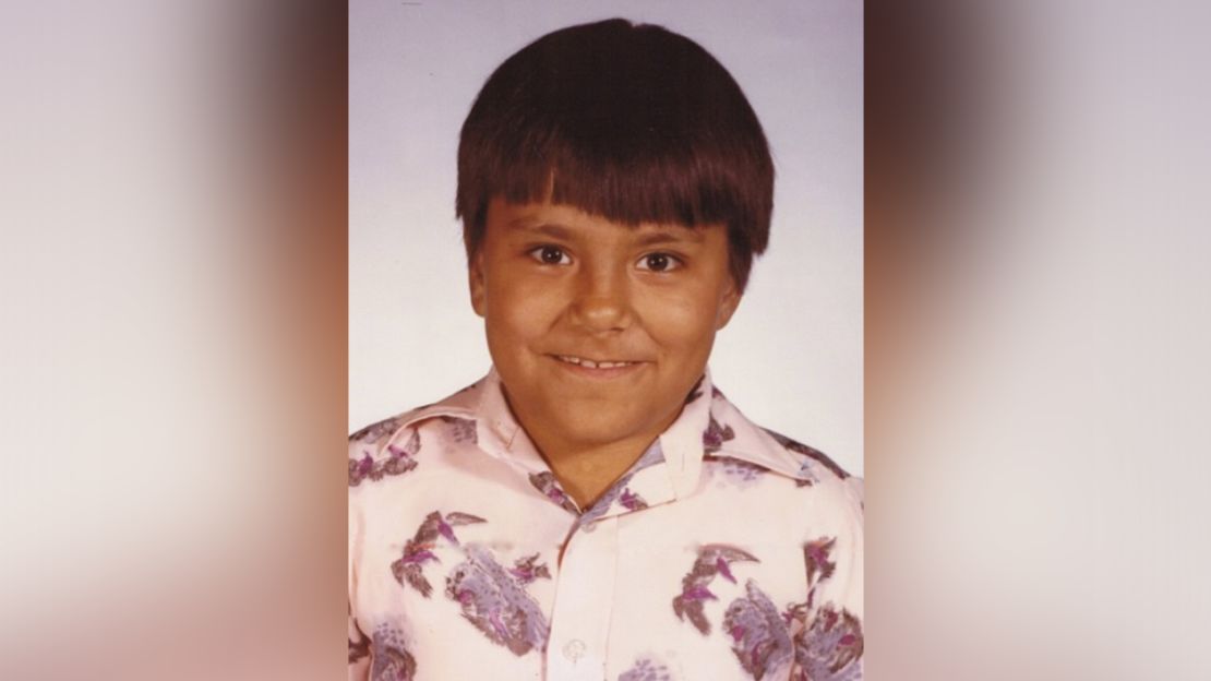 Medina says he puts this photo of him as a first grader at the beginning of every presentation he makes.