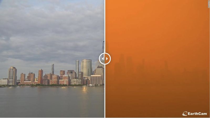 NextImg:See before-and-after images of US landmarks as they get inundated with wildfire smoke | CNN