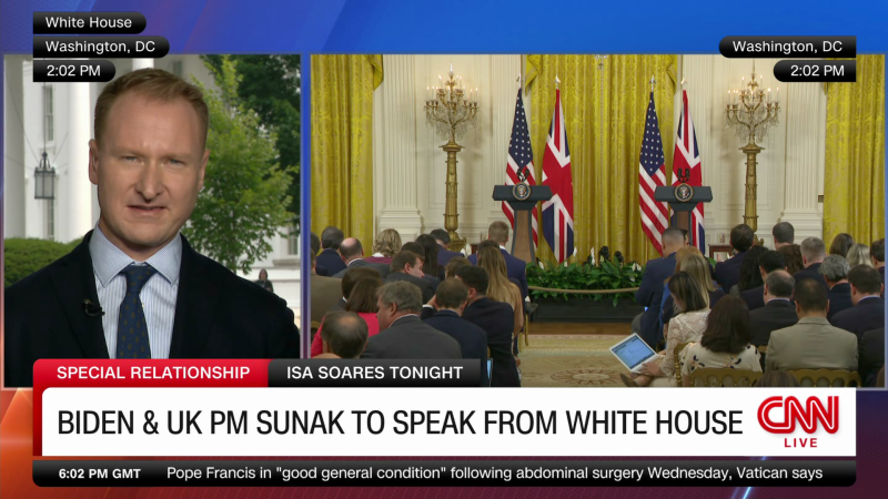NextImg:British PM meets U.S. President for talks | CNN