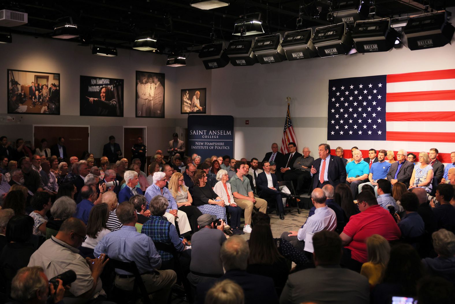 Former New Jersey Gov. <a href="http://www.cnn.com/2023/06/06/politics/gallery/chris-christie/index.html" target="_blank">Chris Christie</a> announces his presidential bid as he speaks at a <a href="https://www.cnn.com/2023/06/06/politics/chris-christie-2024-announcement/index.html" target="_blank">town hall event</a> in Manchester, New Hampshire, on Tuesday, June 6. Christie, a Republican, also ran in 2016.