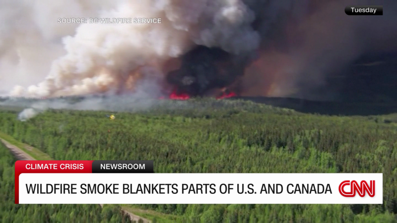 Canadian wildfires cause smoky conditions across U.S. | CNN