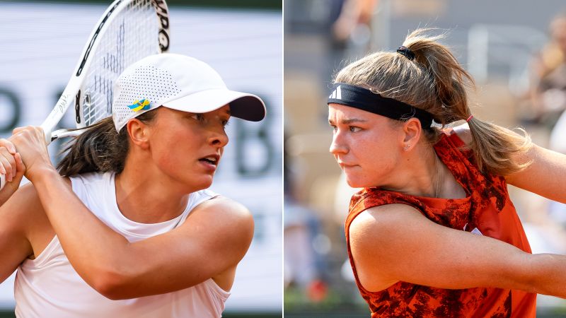 2023 French Open womens final Karolína Muchová faces Iga Świątek CNN