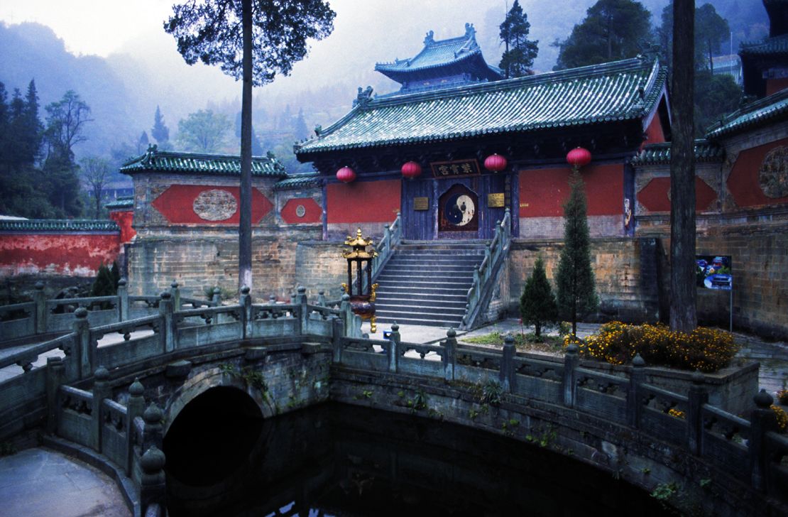 A small temple at Wudang Mountain in China's Hubei province pictured on October 27, 2004.