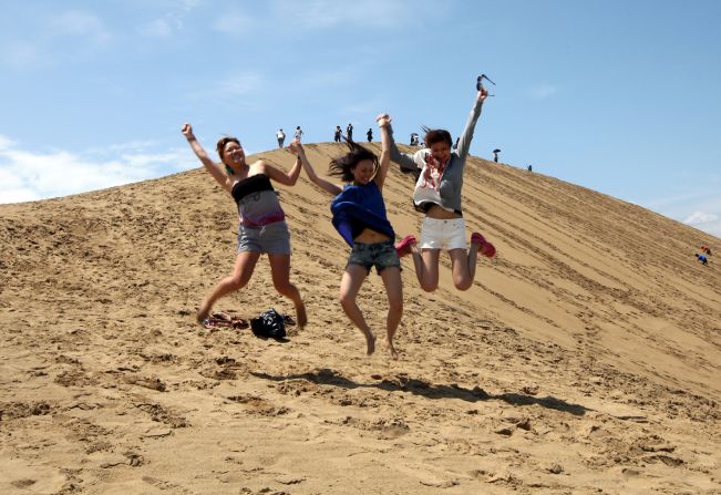 <strong>Bringing back the desert:</strong> After World War II, the Japanese government began an "afforestation" campaign to plant more trees, which had the unintended effect of shrinking some of the desert. Now, there's an effort to maintain part of the dunes.