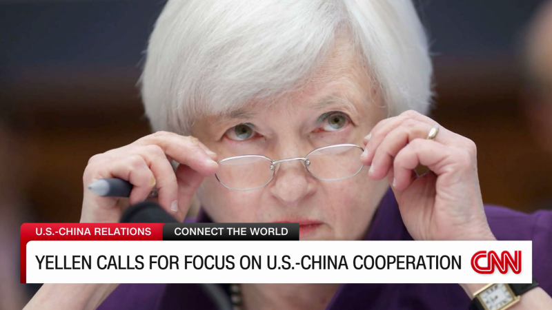 NextImg:U.S. Treasury Secretary calls for focus on U.S. - China Cooperation | CNN