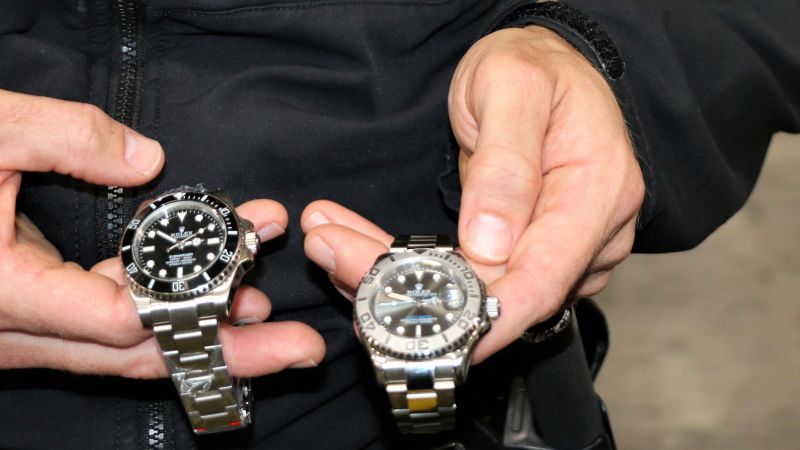 Customs officers seize counterfeit watches in Louisville estimated