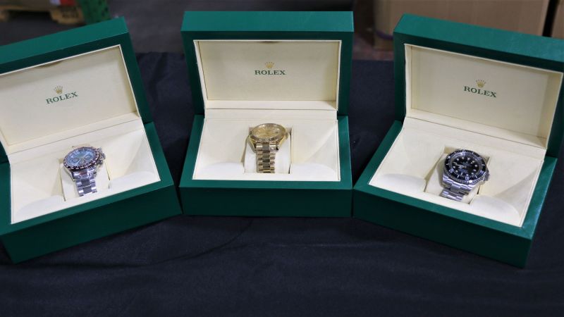 Rolex or Faux lex Custom officers find fake luxury watches worth