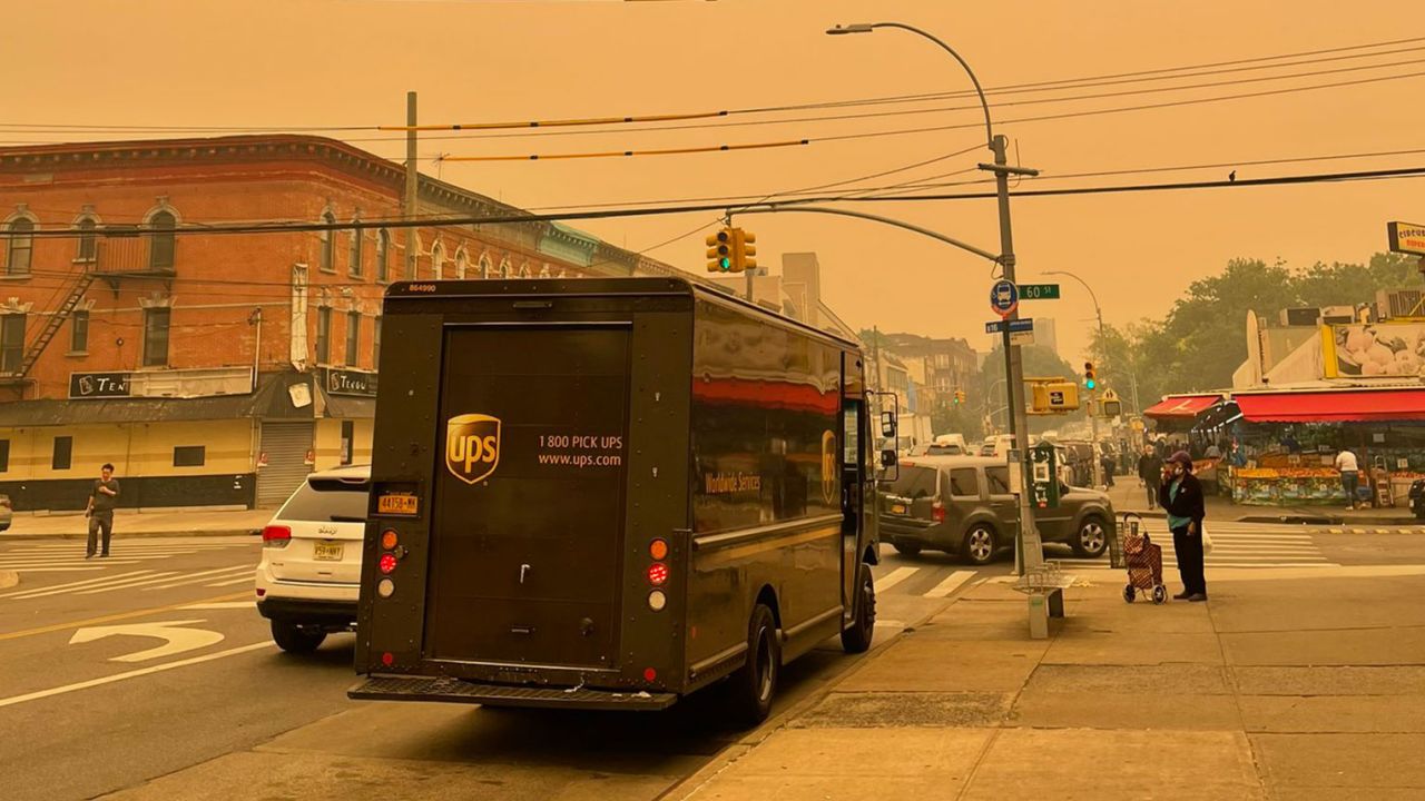 Matt Leichenger stopped at a bodega on his route in New York to get a mask.