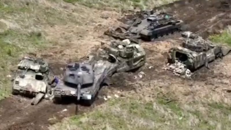 Watch: Video shows collection of western donated equipment destroyed by Russia | CNN
