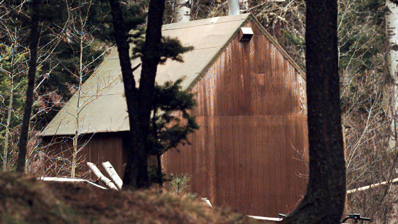 Ted Kaczynski's cabin in the woods of Lincoln, Montana.  