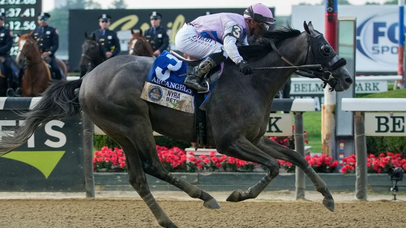 NextImg:Arcangelo's triumph at Belmont Stakes marks first time female trainer wins the race | CNN