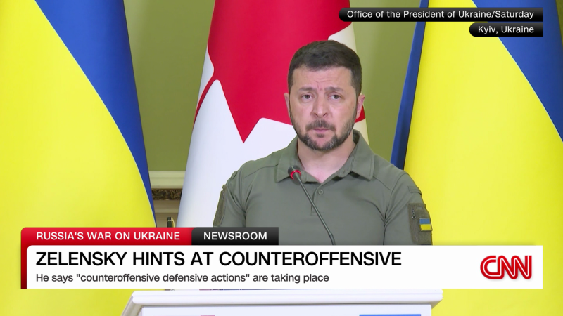 Ukraine’s Zelensky hints that counteroffensive has started | CNN