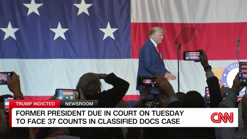 Security preparations ahead of Trump’s Tuesday court appearance | CNN