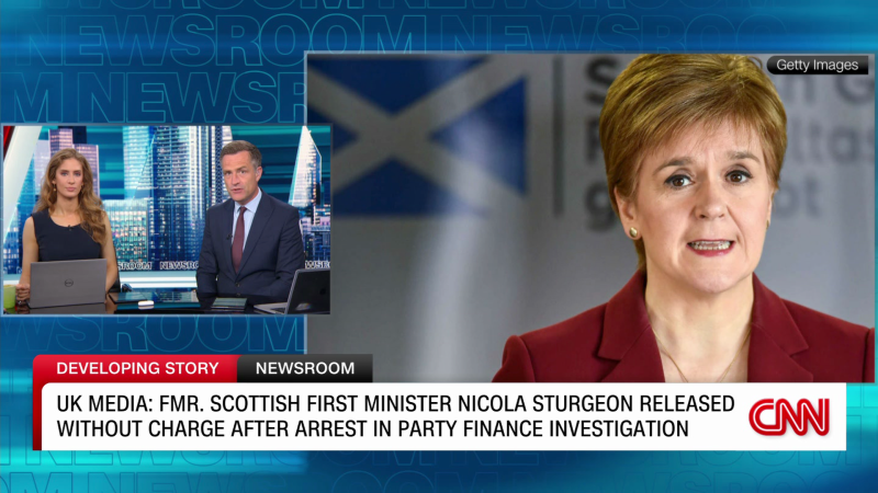 Scotland’s ex-leader Nicola Sturgeon released without charge after arrest in party finance probe | CNN
