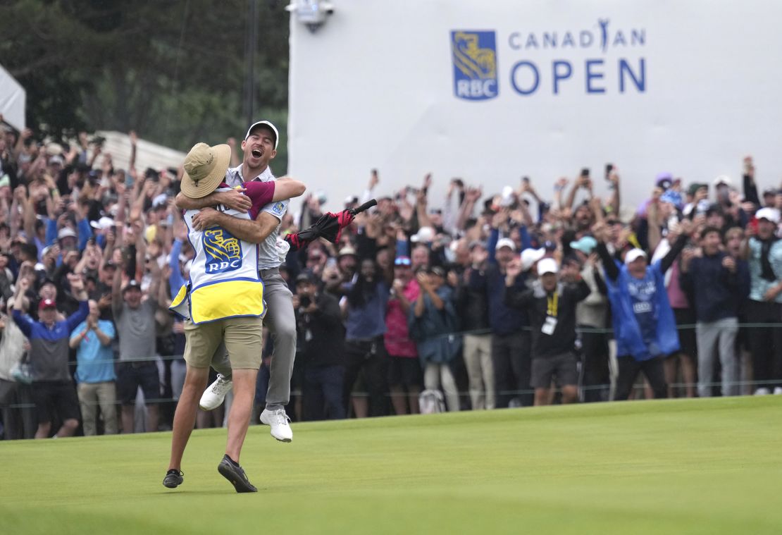 Taylor's incredible winning putt sparked jubilant scenes.