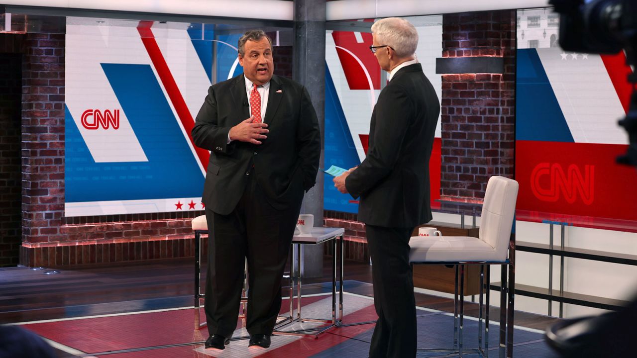 Chris Christie's CNN Republican Presidential Town Hall moderated by CNN's Anderson Cooper in New York on Monday, June 12.