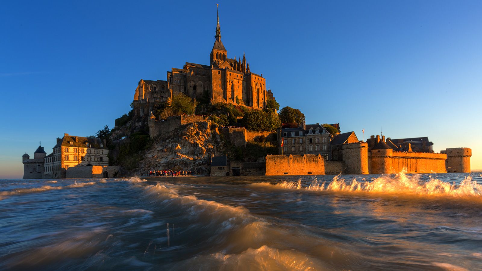 An architectural review of Mont Saint-Michel, Commune in France 