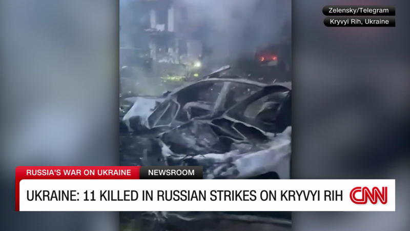 Russian missile strikes hit President Volodymr Zelensky’s hometown  | CNN