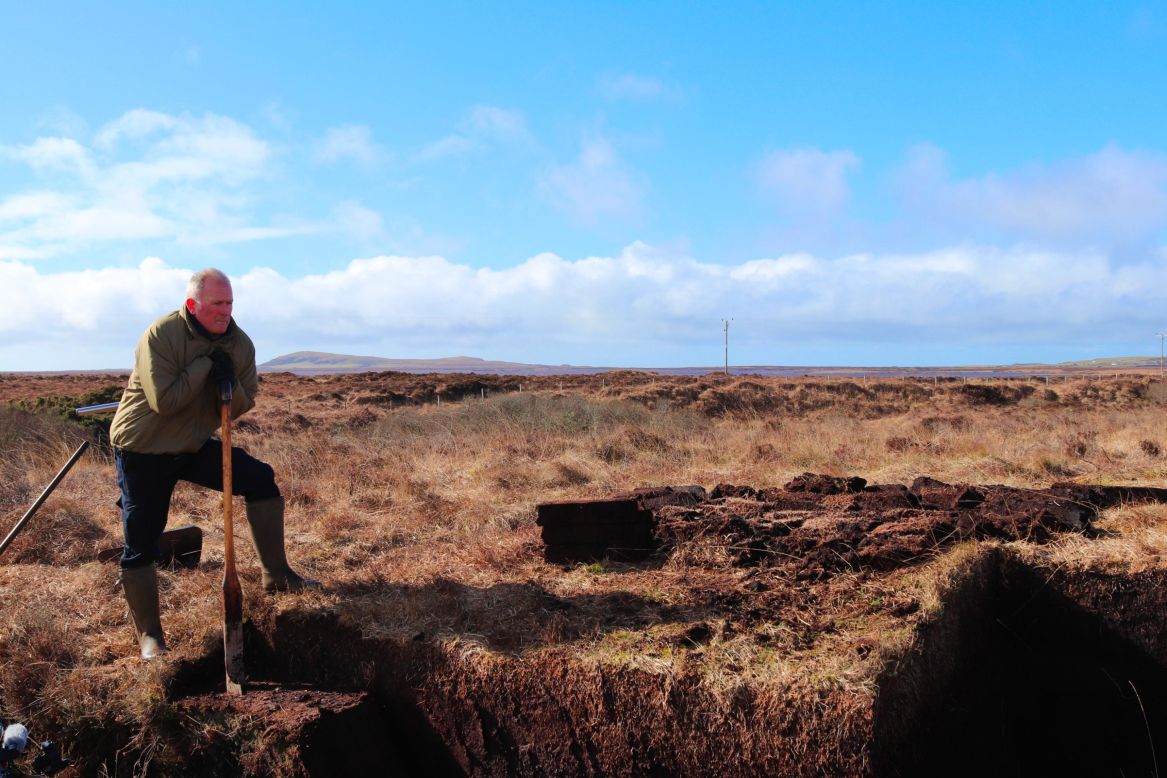 At Kilchoman, the peat is cut by hand from a local peat bank. It is then burned to heat the kiln -- giving Islay whisky that distinctive smoky, earthy flavor. 