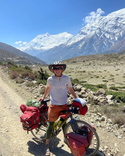 <strong>Physically challenging:</strong> According to Swanson, cycling up the mountain ranges of central Nepal has been among the toughest parts of the trip.