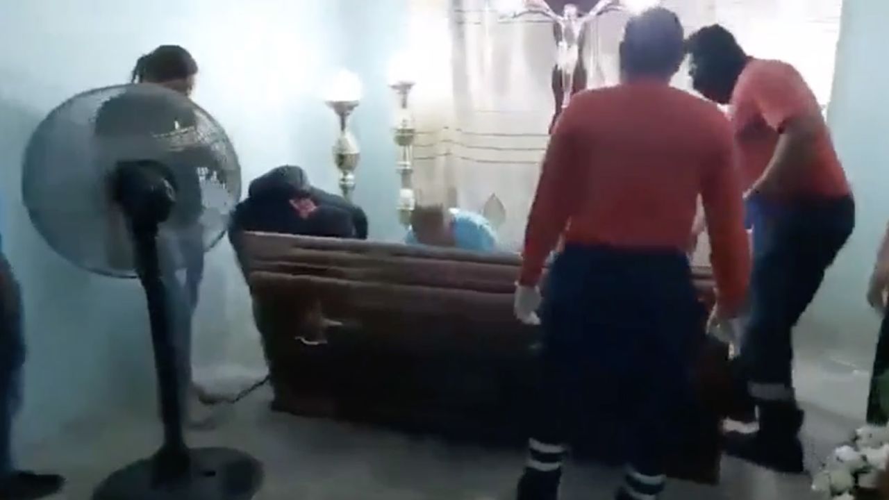 The woman had been declared dead in hospital.