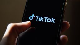 In this photo illustration, a TikTok App Logo seen displayed on a smartphone screen.