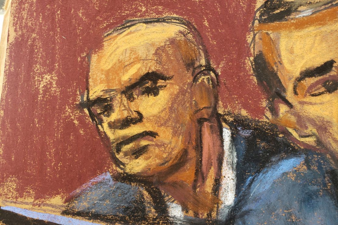 Walt Nauta, aide of former U.S. President Trump, appears on classified document charges after a federal indictment at Wilkie D. Ferguson Jr. United States Courthouse, in Miami, Florida, U.S., June 13, 2023 in a courtroom sketch.