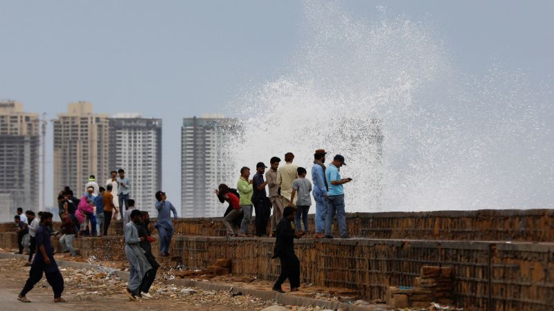 Cyclone Pebarjoy has made landfall, bringing heavy rains to India and Pakistan