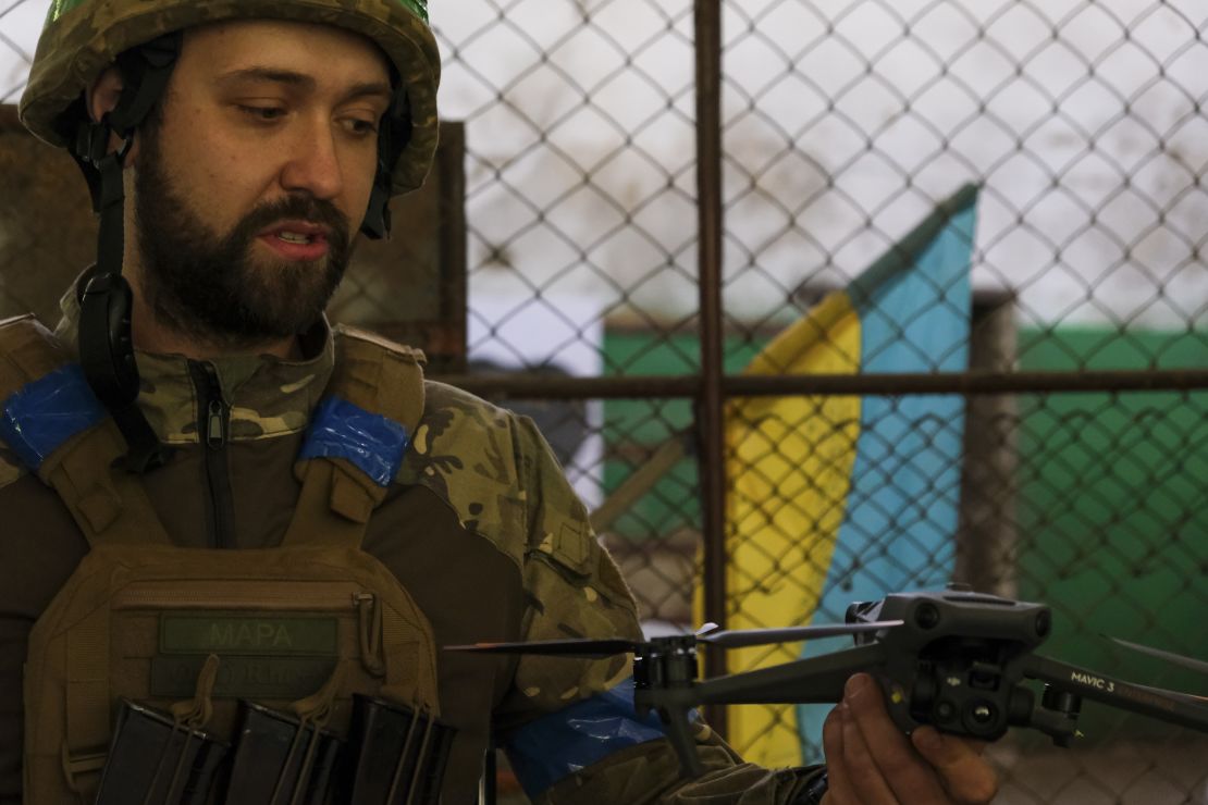 Drone pilot "Mara" says these consumer drones provide valuable intel for Ukraine's advancing forces. "We need cheap drones and in huge quantities, because we lose a lot of them," he says.