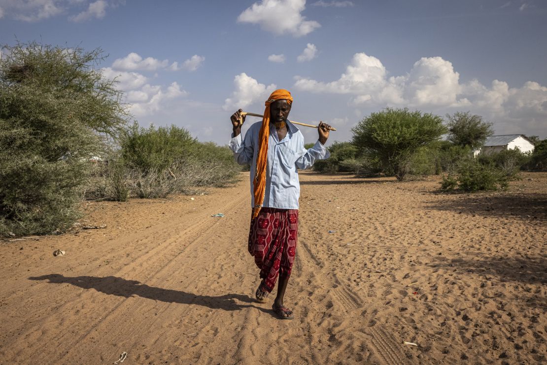 The outskirts of Dahably village on December 9, 2021, in Wajir County, Kenya. A prolonged drought in the country's north east has created food and water shortages.