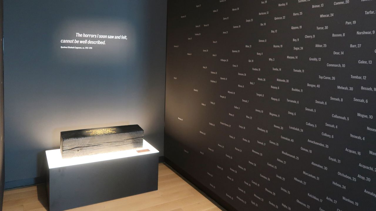 The museum thoughtfully displays the lasting impact of the US slave trade.