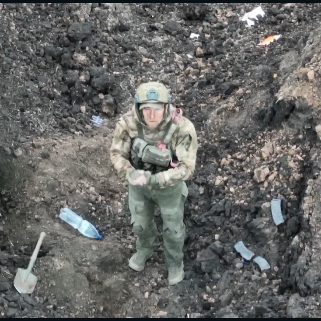 Russian soldier surrendered to Ukrainian drone on Bakhmut ...