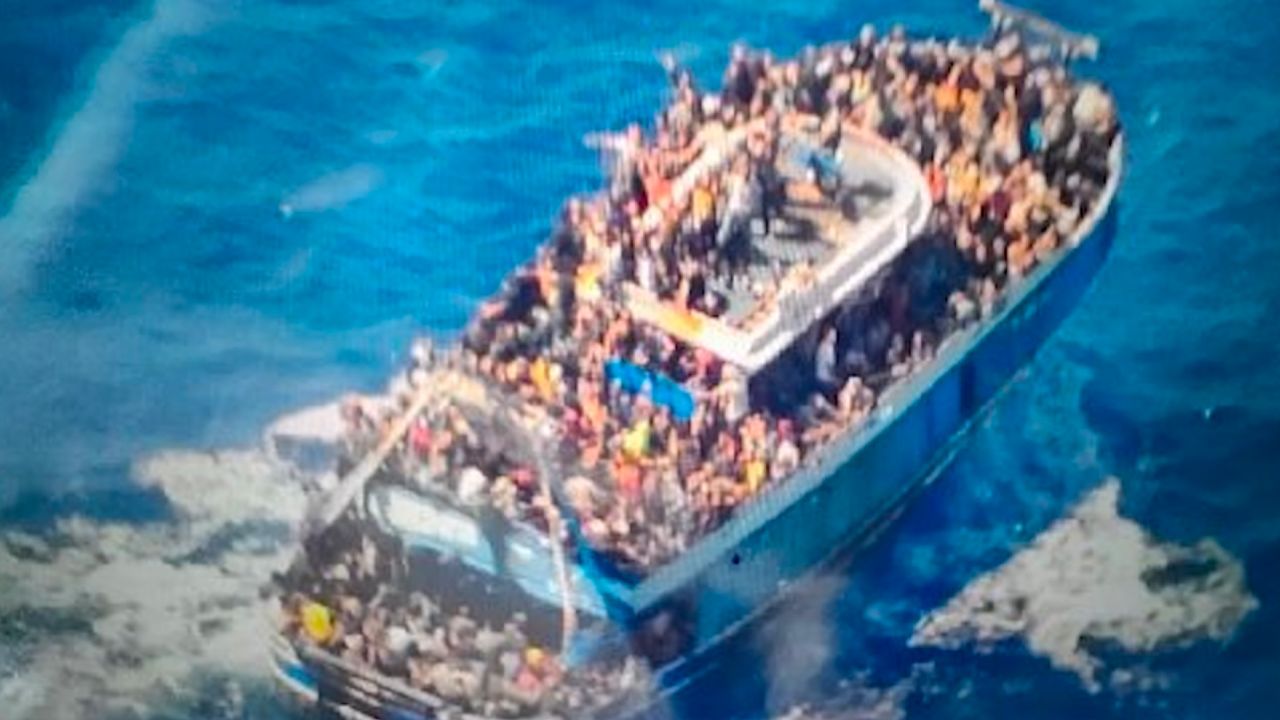 The boat capsized off the Greek coast last week while traveling from Libya to Italy.