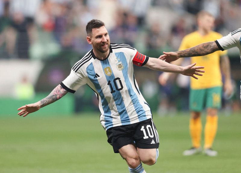 Messi Argentina Scoring Goal