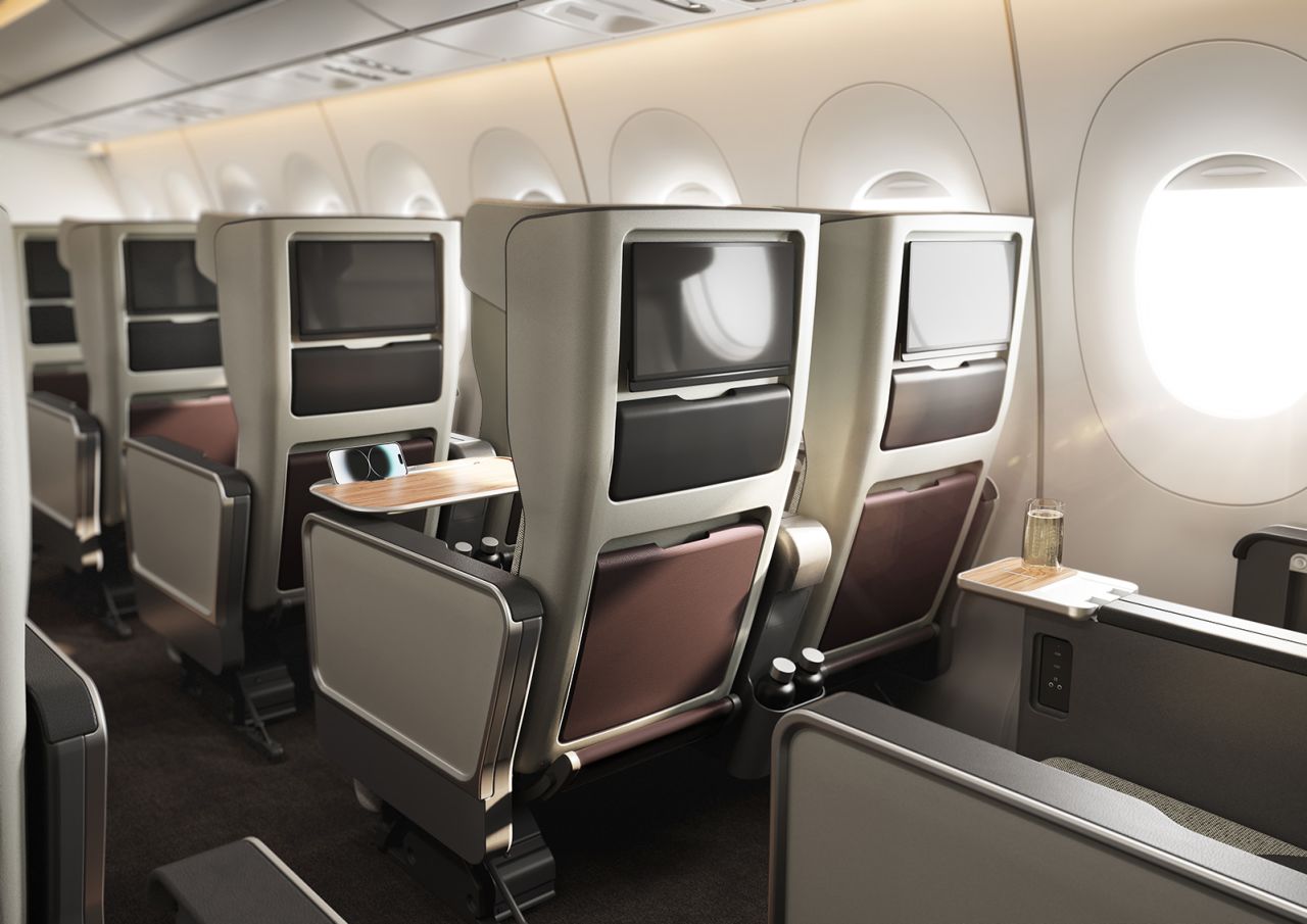 Premium economy seats will be arranged in a 2-3-2 formation.