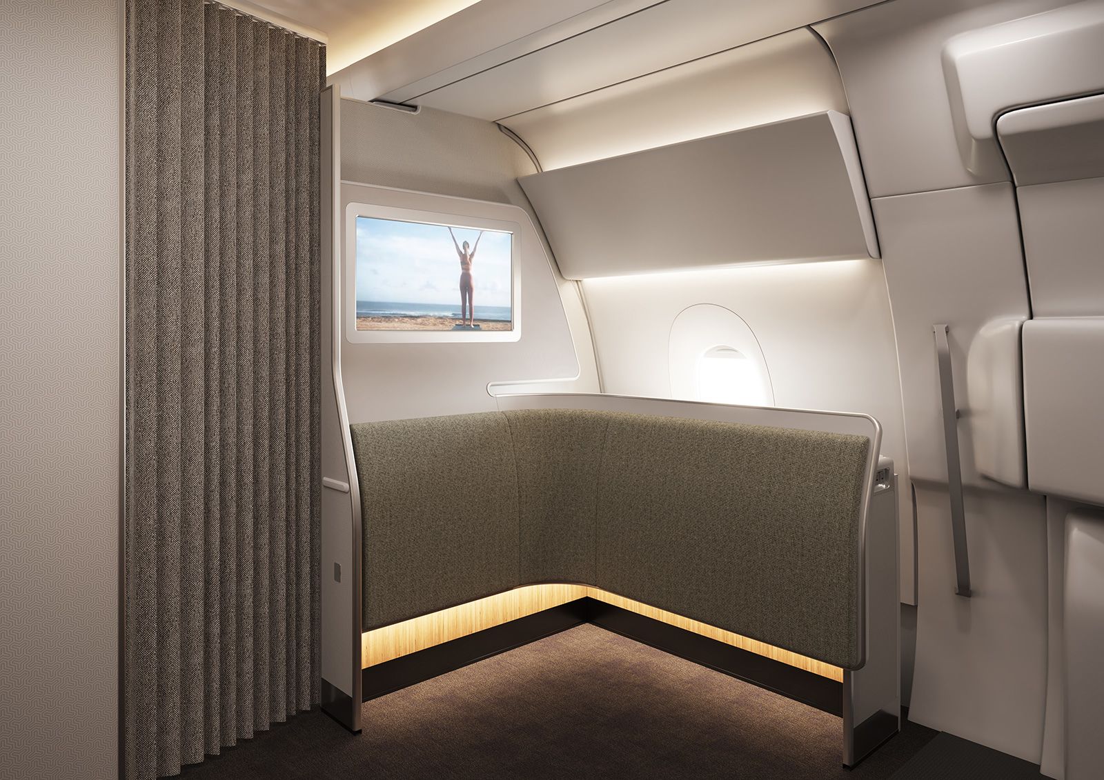 Qantas CEO Alan Joyce says giving passengers more space is crucial to making the routes a success.