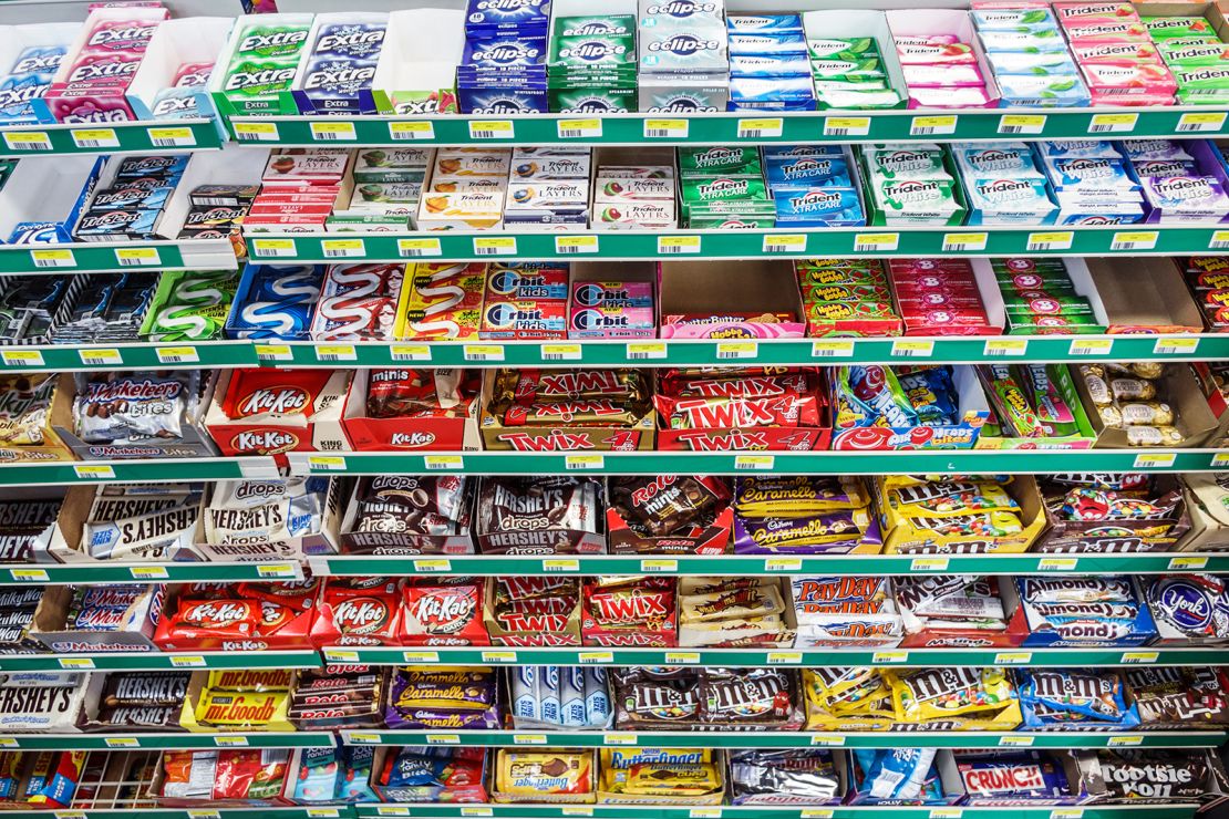 Candy for sale in a convenience store in Miami. (Photo by: Jeffrey Greenberg/Universal Images Group via Getty Images)