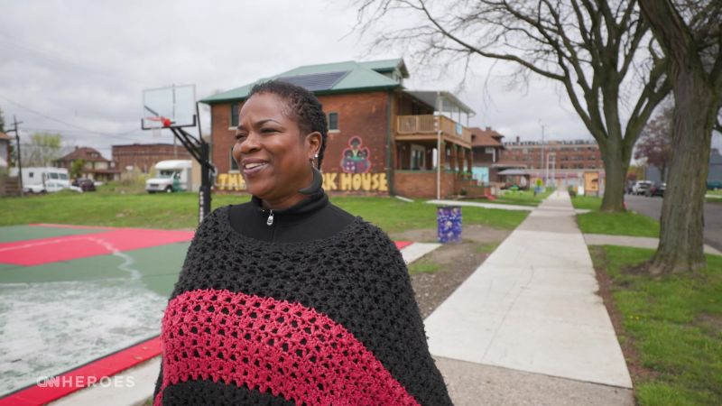 She spent 15 years transforming a derelict Detroit block into something beautiful. Now she’s ready to transform the world | CNN