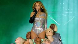 Beyoncé performs onstage during the opening night of the "Renaissance World Tour" at Friends Arena on May 10, 2023 in Stockholm, Sweden. Photo by Kevin Mazur/Getty Images for Parkwood. 