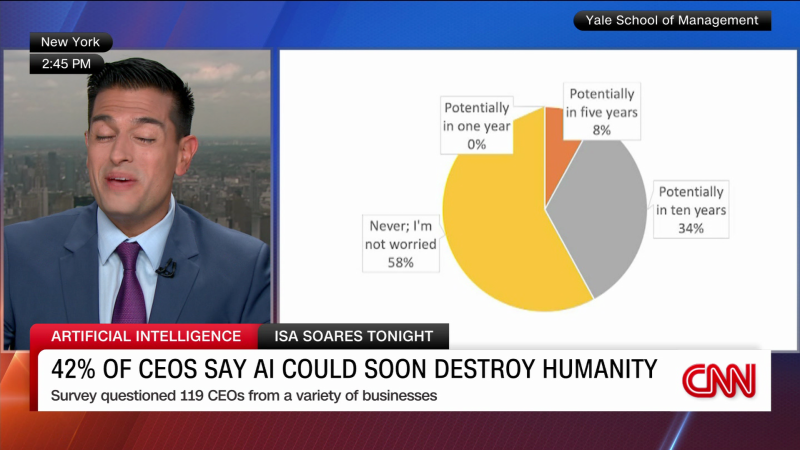 Read more about the article CEOs: AI could soon destroy humanity – CNN