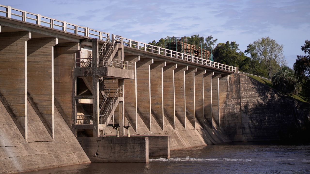 The Canelón Grande Dam pictured on May 12.