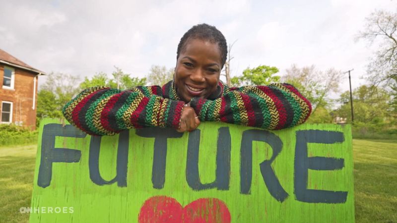 NextImg:Turning pain into power: How a grieving mother transformed a neglected block near Detroit into a village of beauty and opportunity | CNN