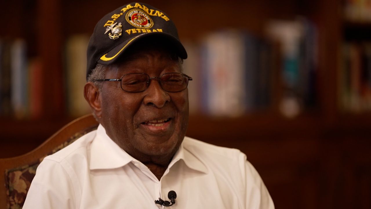 Lee Vernon Newby Jr., 100, was one of the first Black people in the Marine Corps.