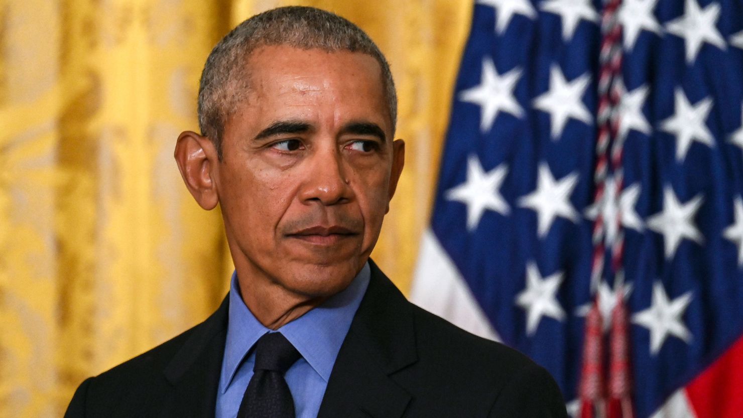 Former President Barack Obama at the White House on Tuesday, April 5, 2022. 