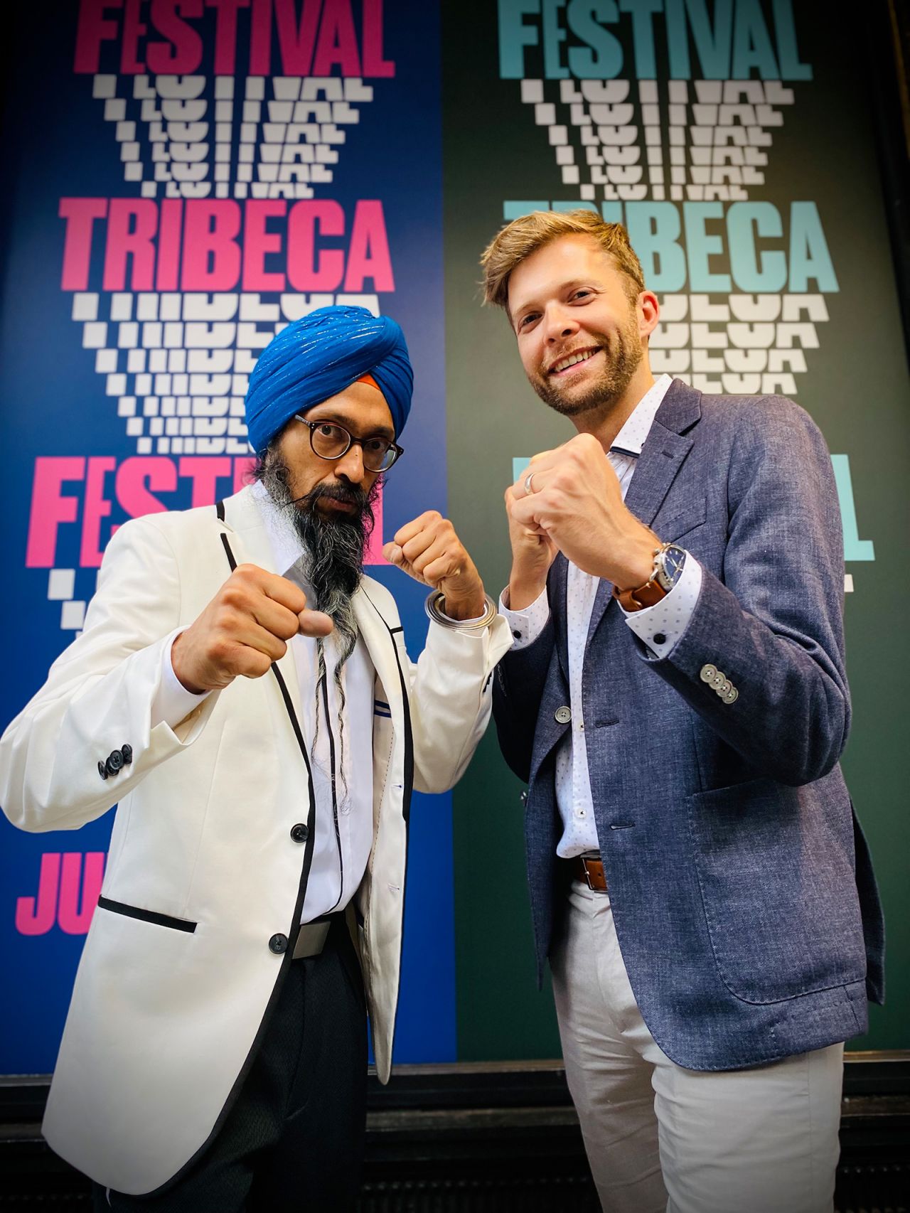 Singh and Westra, co-directors of the animated short film 